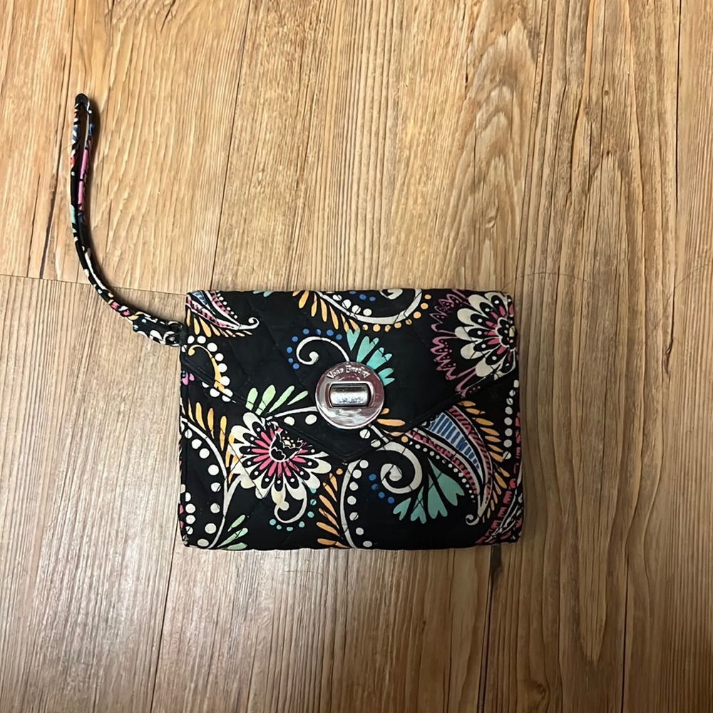 Vera bradley turn clock clutch bandana style